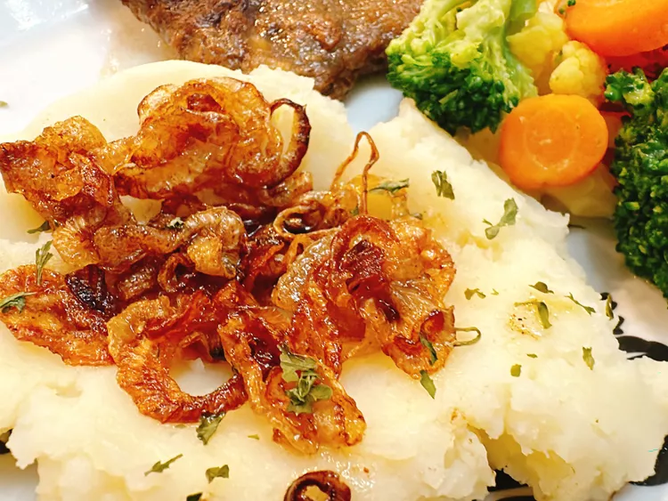 Caramelized Onion Mashed Potatoes