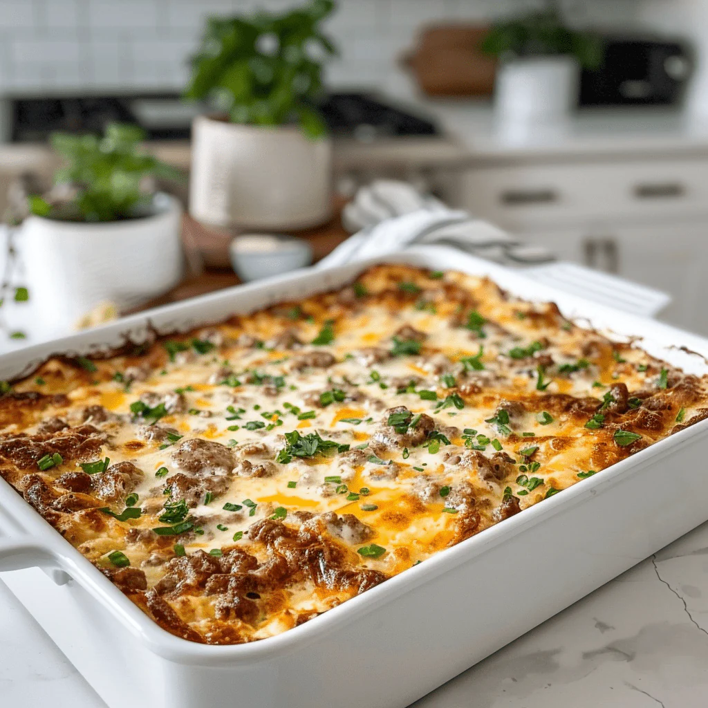 Pancake and Sausage Casserole