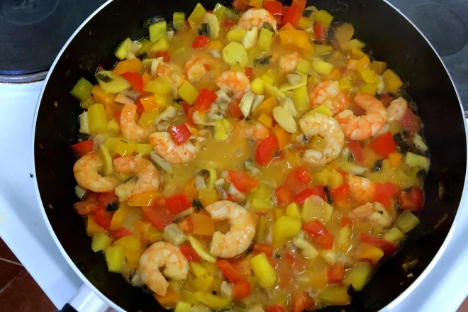 Rice pasta exotic