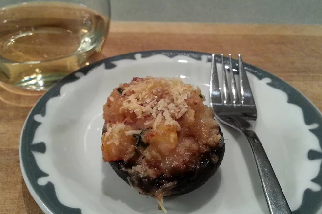 Sherried Shrimp Stuffed Mushrooms