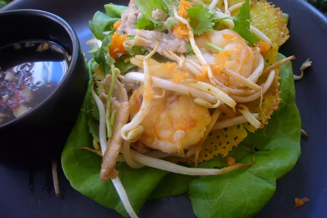 Vietnamese Crepes with Nuoc Cham Dipping Sauce